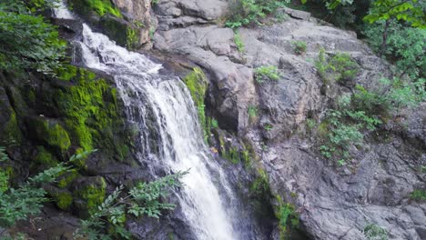 Una-Cascada-Que-Fluye-En-La-Selva-Tropical.